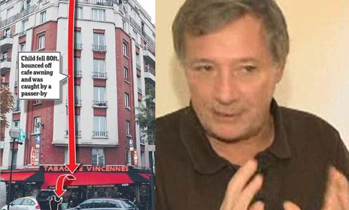 miracle escape as child falls 80 feet into arms of a doctor