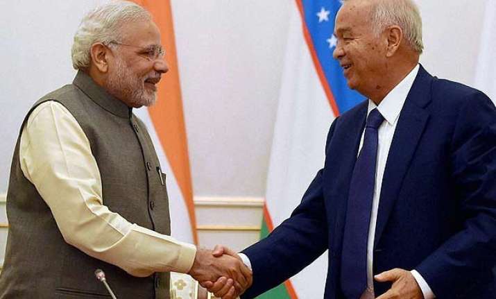 pm modi holds talks with uzbek prez terror afghanistan