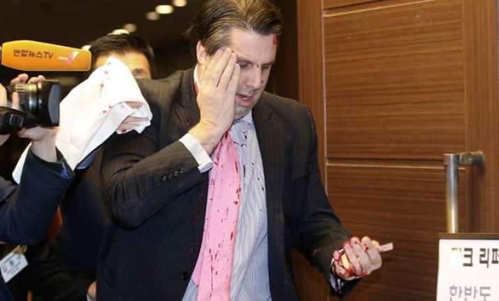 knifed us envoy to seoul in pain as officials investigate