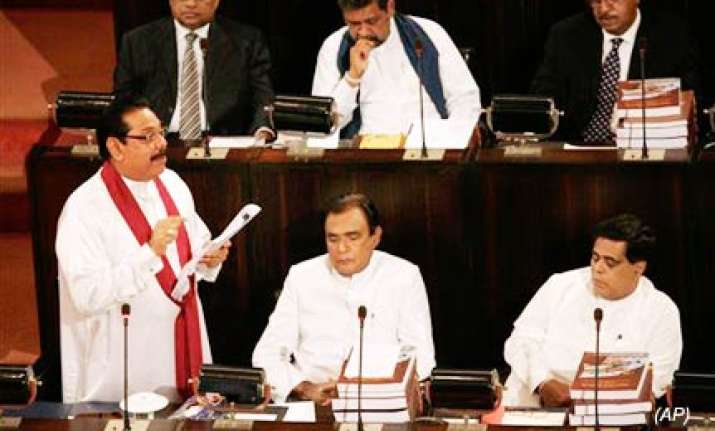 rajapaksa unveils new expanded sri lankan cabinet