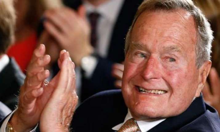 george bush discharged from hospital