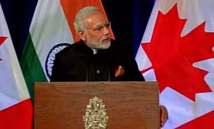 visit will herald a new era in india canada ties pm modi