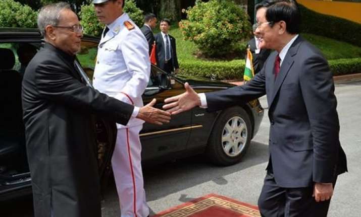 pranab mukherjee arrives in historic ho chi minh city