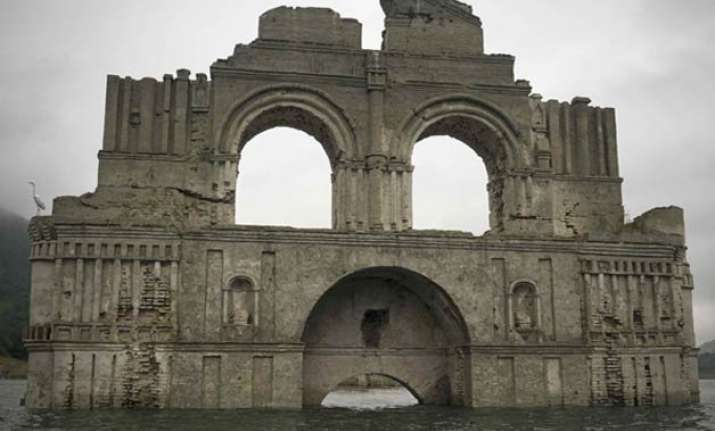 see pics 16th century colonial church emerges from water in