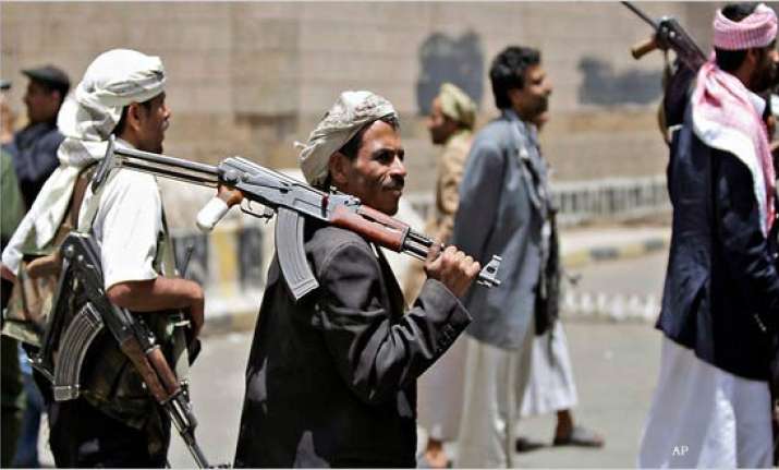 yemeni planes carry out airstrikes on town seized by