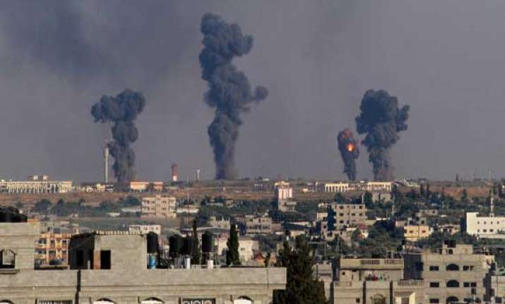 israel bombs gaza hamas fires rockets 37 killed