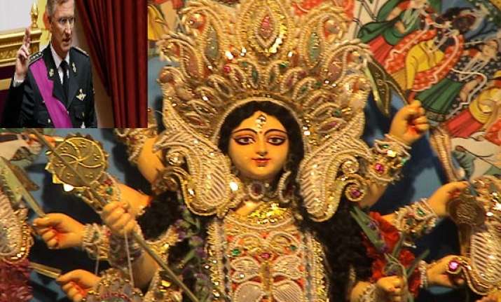 king of belgians invokes the power of durga