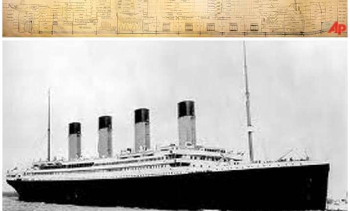large scale plan of titanic sells for 363 000