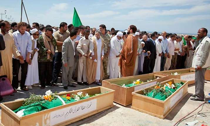 libya buries 11 imams killed in nato strike
