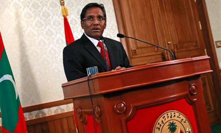 maldives president expands cabinet inducts seven ministers