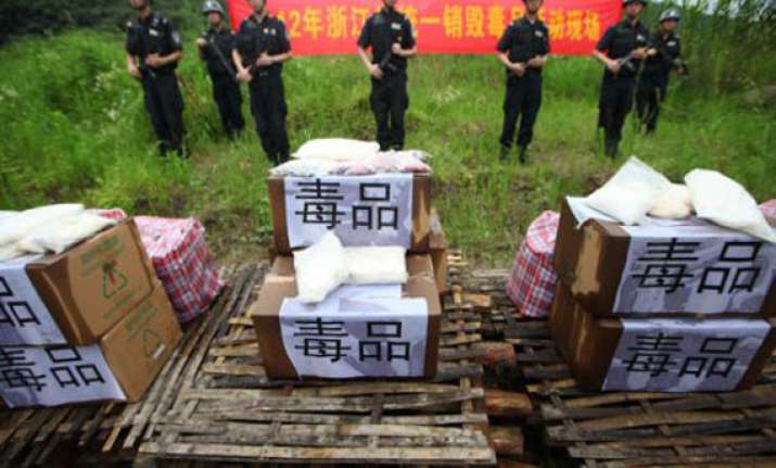over 250 held for drug trafficking in china