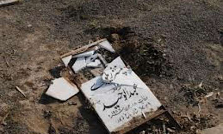 over 120 ahmadi graves desecrated in lahore