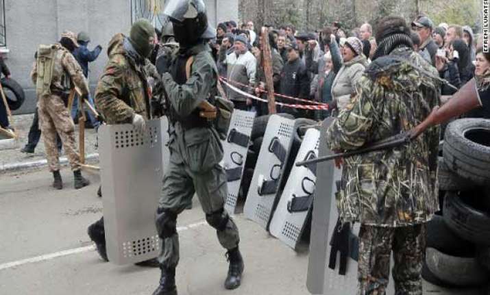 pro russian protesters occupy tv station in ukraine