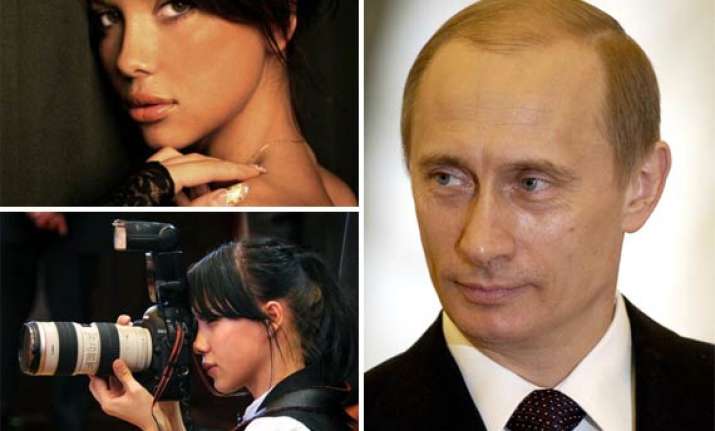 putin makes glamour girl his personal photographer