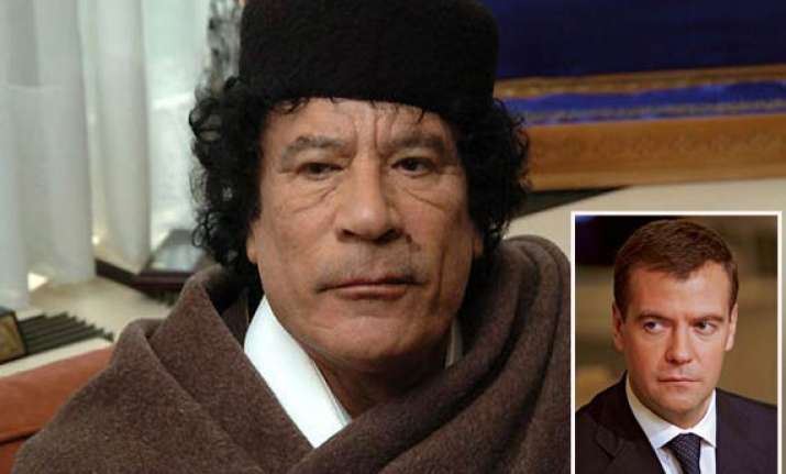 russia offers to mediate gaddafi s early exit