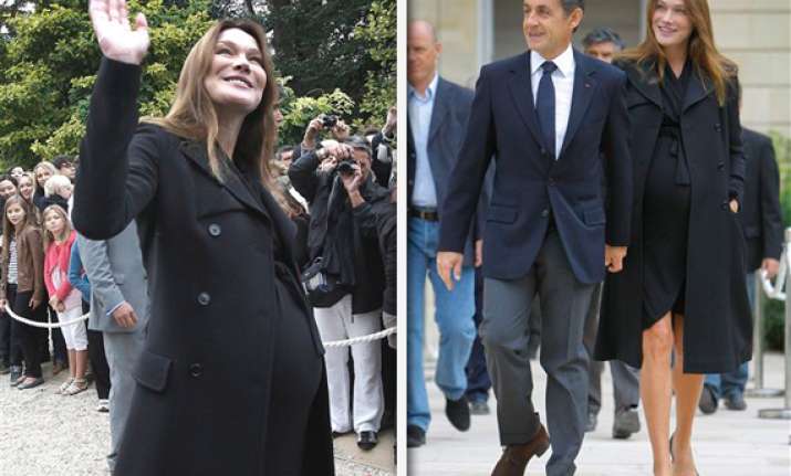 sarkozys unusually mum about first baby