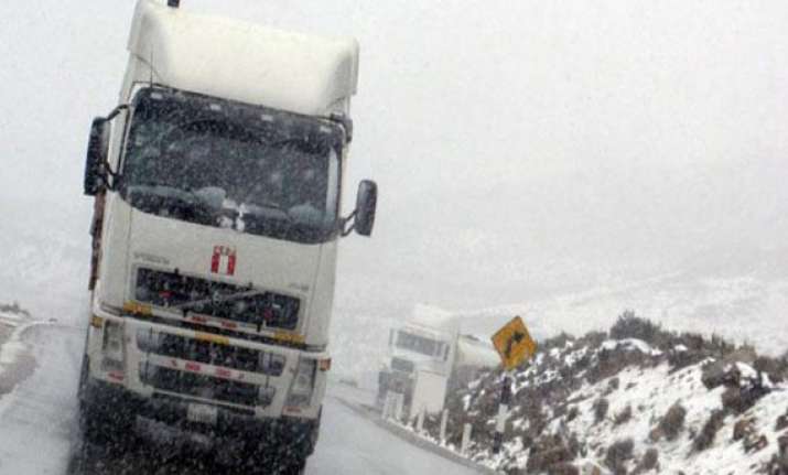snowstorm leaves 12 000 families stranded in peru