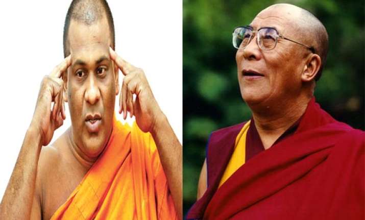 sri lankan monk rejects dalai lama as spiritual leader