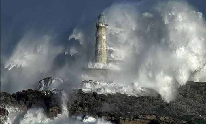 storms batter north coast of spain