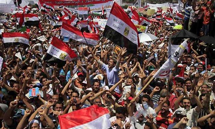 thousands protest in egypt demanding justice for victims of