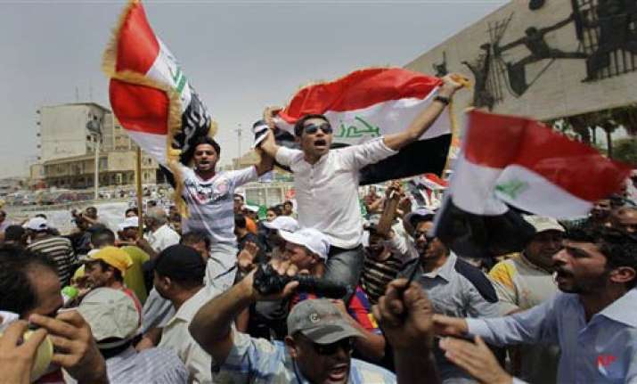 thousands rally in baghdad to protest american presence