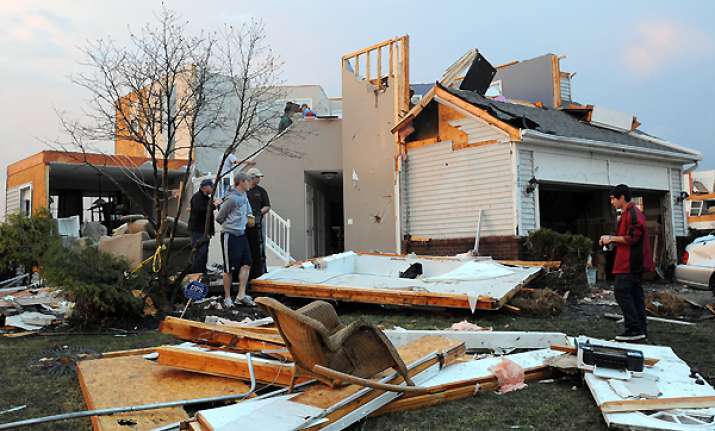 tornado destroys two houses damages several others in