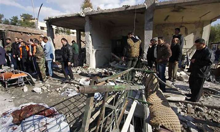 syria twin suicide bombs shake capital 40 dead