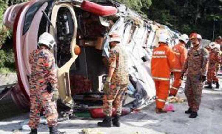 two indians dead 22 injured in malaysia road accident