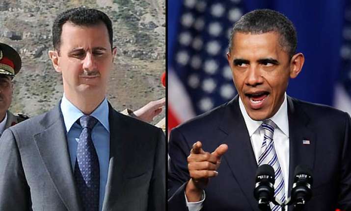 us asks assad to leave obama slaps sanctions on syrian
