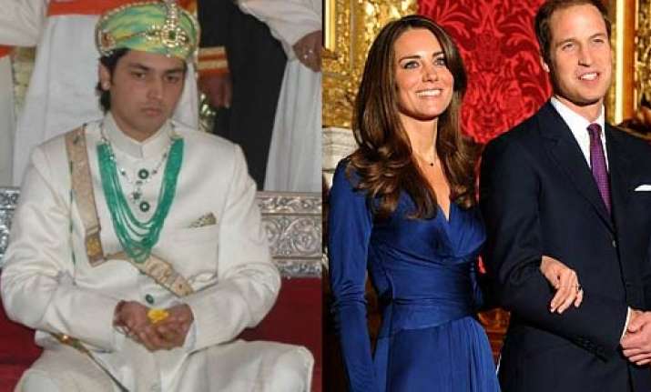 udaipur royalty to attend prince kate wedding
