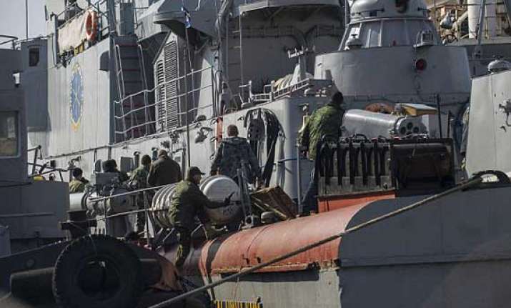 ukraine stripped of nearly all its warships in crimea