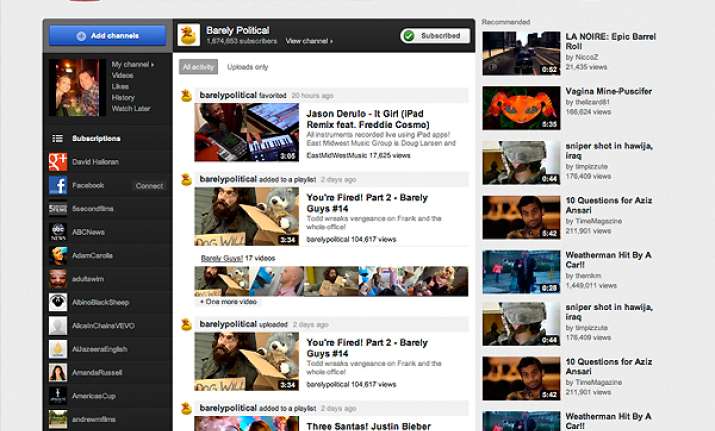 youtube renovates website with a new look format