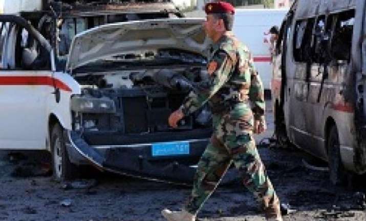 twin bombing attacks in baghdad market kill at least 24