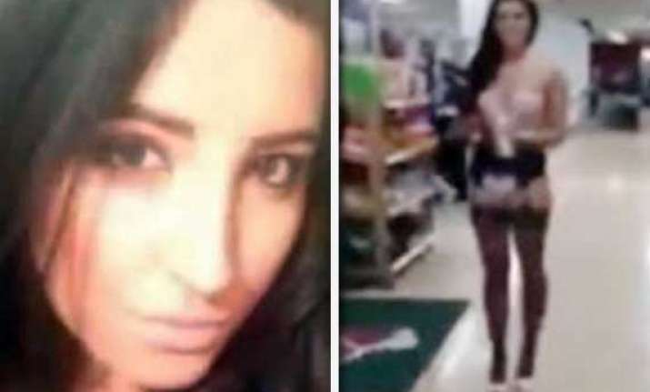 19 year old leicester girl strips down to underwear in