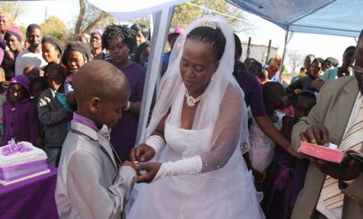9 year old boy marries 62 year old woman in south africa