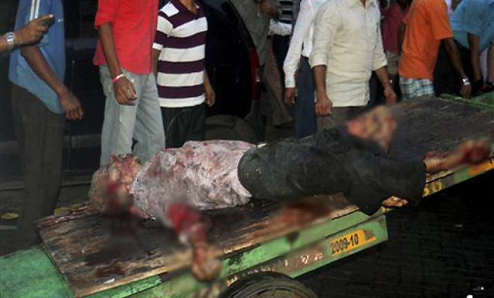 a deafening blast people lay in pool of blood