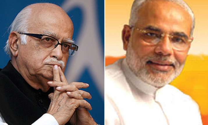 advani non committal on modi s campaign in up