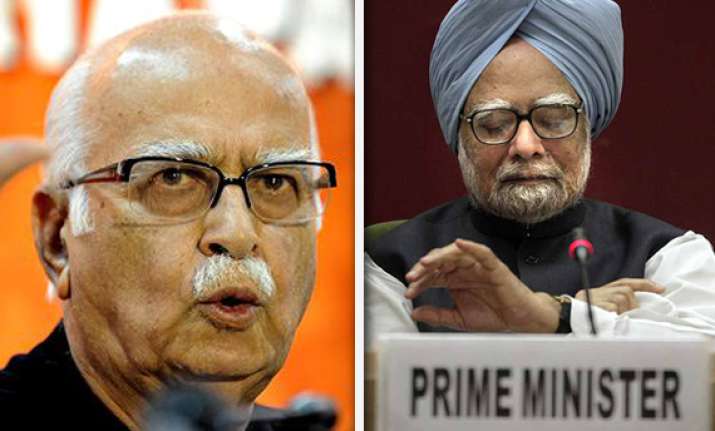advani targets pm says he s presiding over most corrupt govt