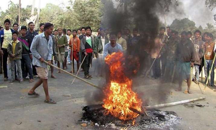 after telangana violence in assam over 10 injured