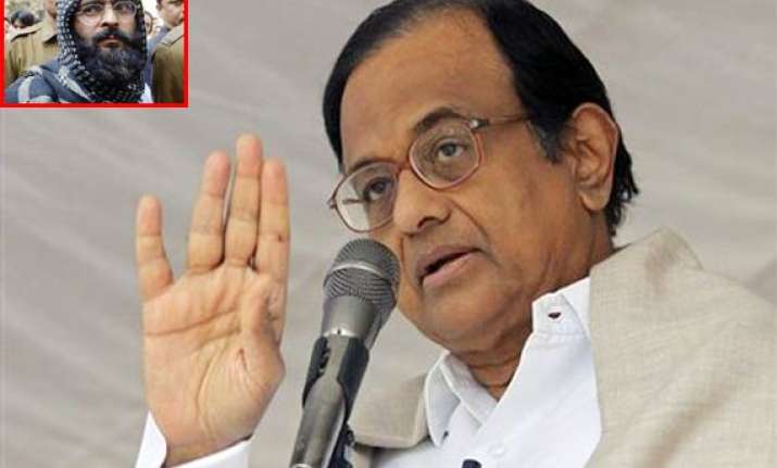 afzal guru s case not yet sent to president chidambaram