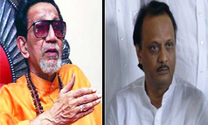 ajit pawar dares bal thackeray to use pistol