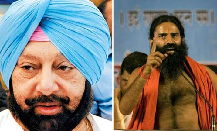 amarinder writes to himachal cm to revoke lease to ramdev