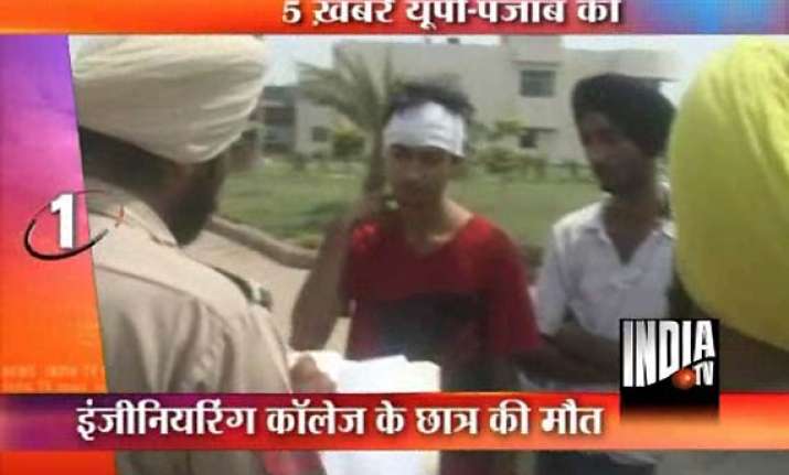 ambala engg student dies in clash