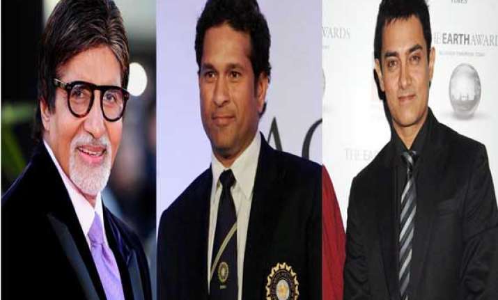 amitabh bachchan sachin tendulkar aamir khan are