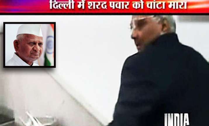 hazare justifies just one slap remark ncp surprised