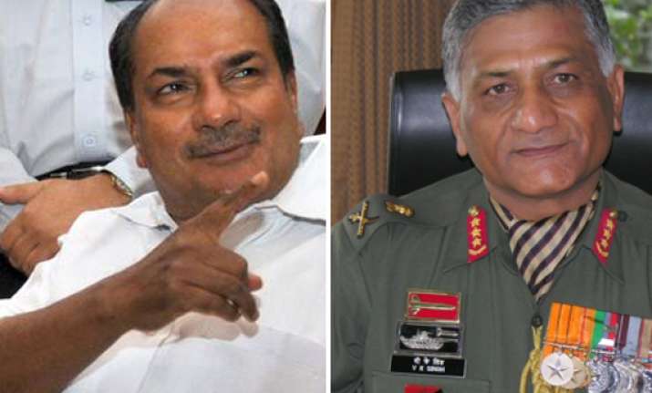 antony says army chief named tejinder singh but he didn t