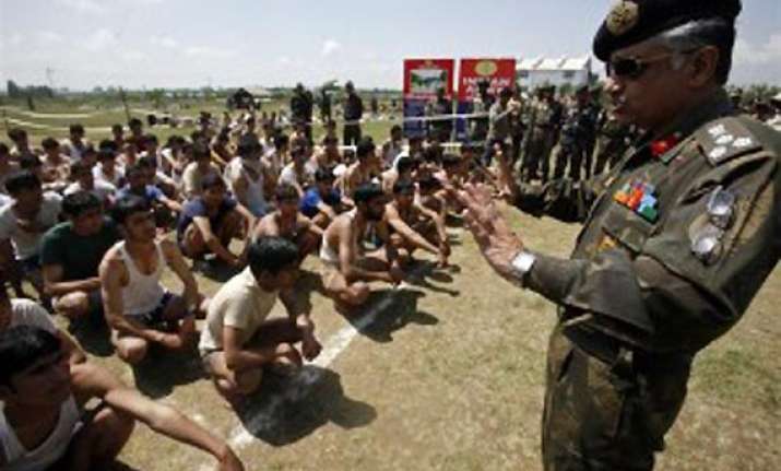 armed forces to hold recruitment camps in naxal hit areas