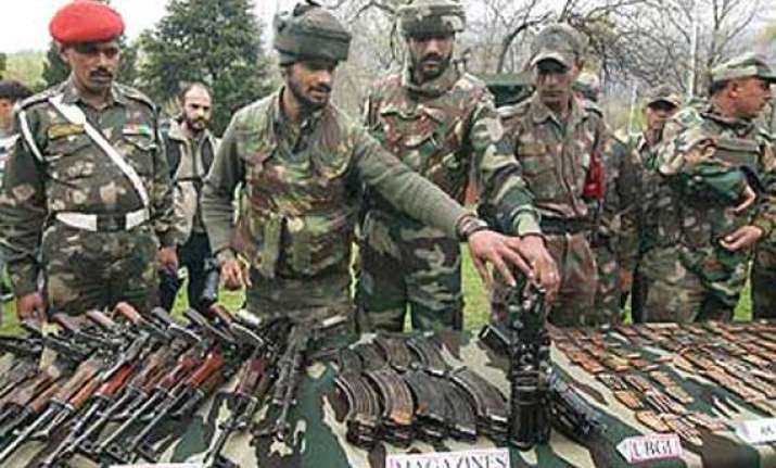 arms recovered in baramulla