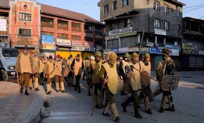 army deployed in budgam curfew clamped after sectarian