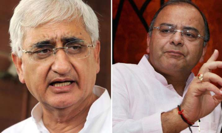 arun jaitley demands immediate sacking of salman khurshid